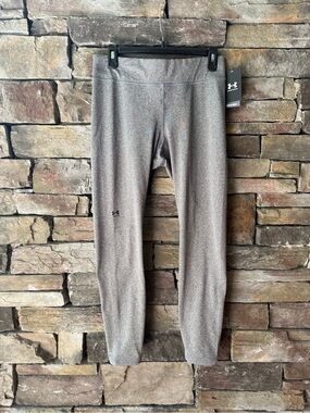 NWT Under Armour Cold Gear Women's Gray Athletic Leggings Large